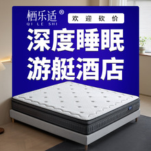 高端家用护脊五星级酒店床垫厚席梦思双层独立弹簧记忆棉乳胶床垫