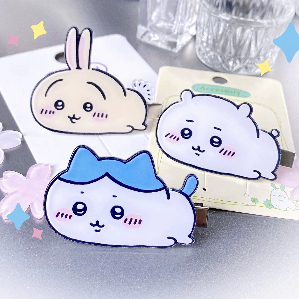 Японский эмодзи Джи Йи клип милый смешной сумка для кролика котенка смайлики украшения для волос маленькая девочка утка клип