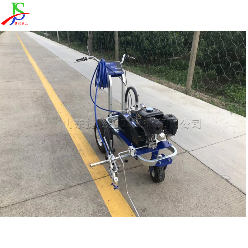 手推式冷喷划线机 塑胶跑道跑线喷线机 小区非机动车标线设备