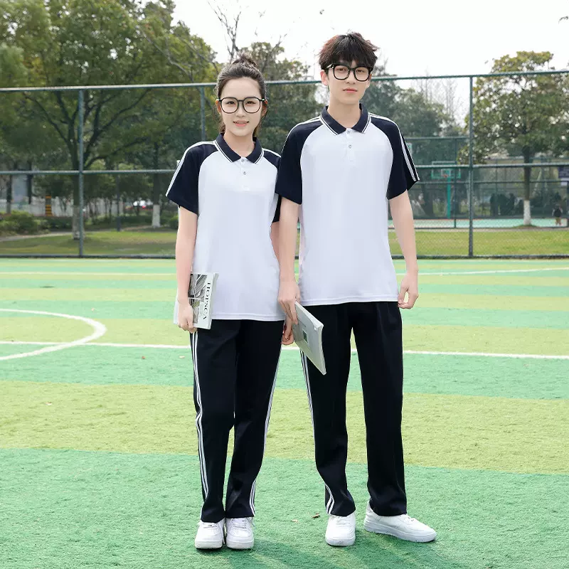 夏班服套装学院风夏季校服运动会夏装初中高中小学生长裤英伦学院