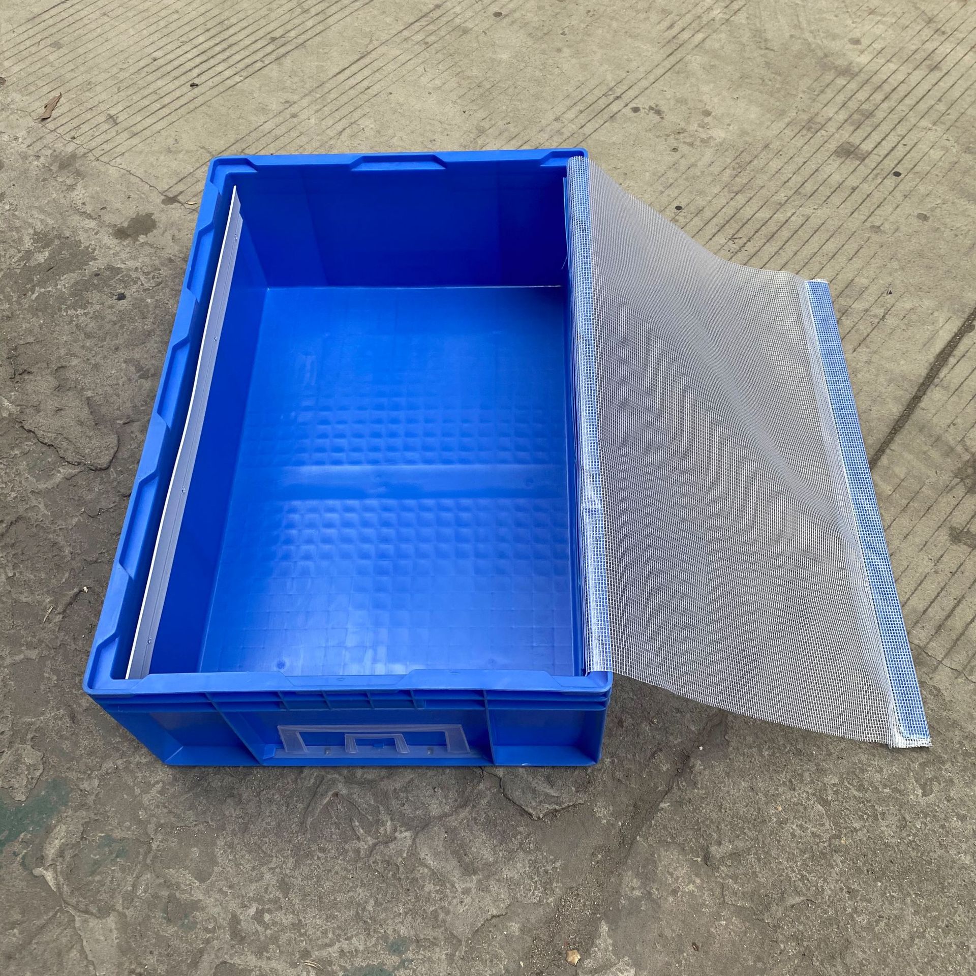 HP-4B系列物流箱 435*325*160mm塑料箱 工业整理储物筐可加防尘帘