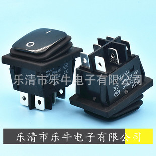 Waterproof 30A Boat-Shaped Switch Kcd4 High Current 25A Rocker Switch Waterproof 30A 6-Pin Rocker Switch