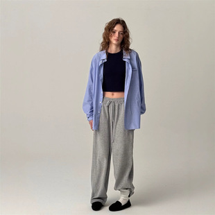 2025 [now] Han Dong Gate spring new theBarnn * t casual elastic waist slim pants pants women