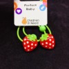Cute fruit strawberry, children's hair accessory, hair rope, new collection, 5cm