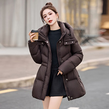 冬季新款小个子连帽羽绒服女2025年韩版修身时尚优雅外套 AZ9590