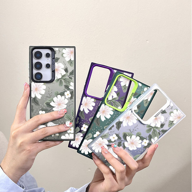 Temperament Orchid Suitable for Samsung Galaxy S25 Mobile Phone Case Samsung A56 Trendyy S24 Girl Note20 Hard