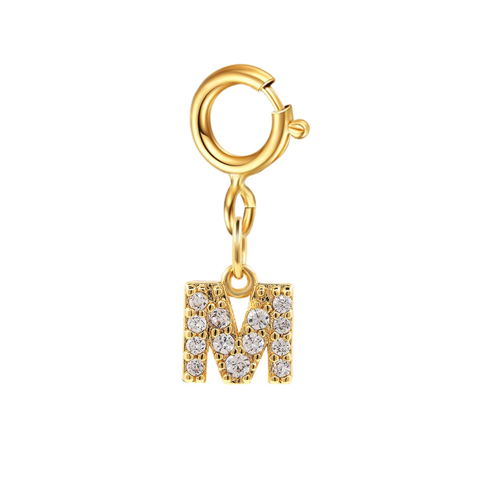 8g Weight Pendant Jewelry Making Type 6mm Jewelry Making Size Zircon Inlay Material 1 Piece Quantity Copper Material Letter Pattern Casual, Simple Style Style Inlay Craft 1 Piece 6mm Copper Zircon Letter Polished Pendant 4