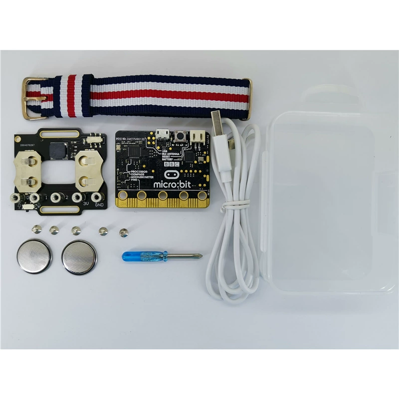 Микробытовые программируемые часы Micro:bit набор Wear:bit для ношения, начальная и средняя школа, расширение Scratch программирования V2