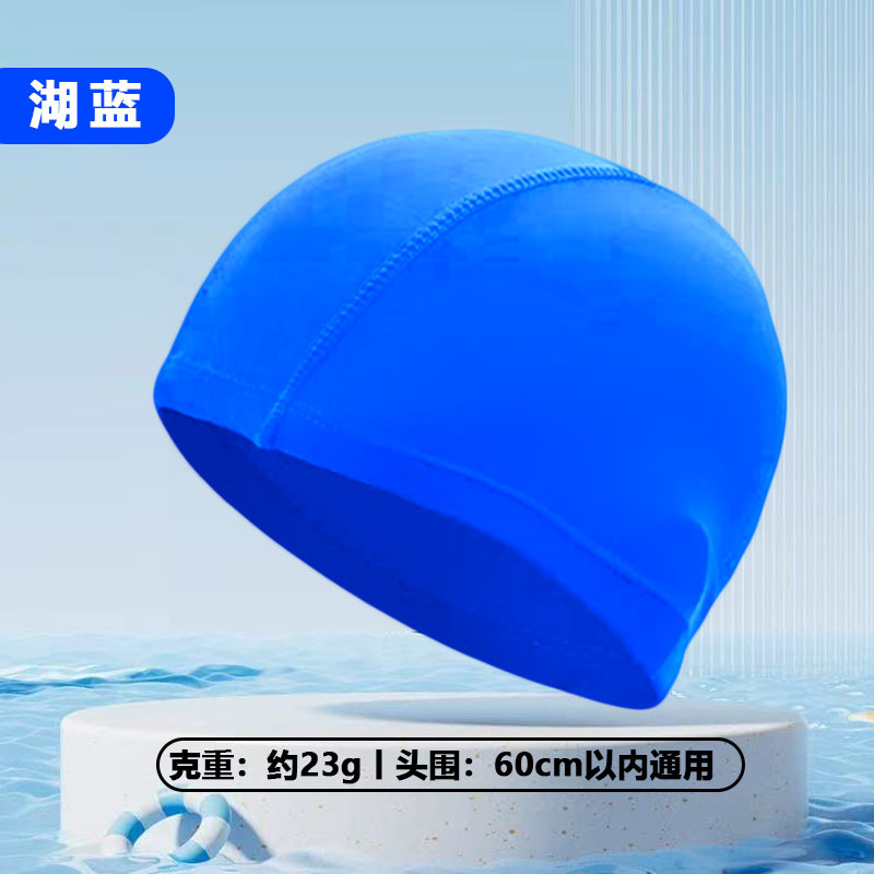 Gorro de natación al por mayor Gorro de natación de tela unisex Gorro de natación de secado rápido con estampado de aguas termales para niños adultos