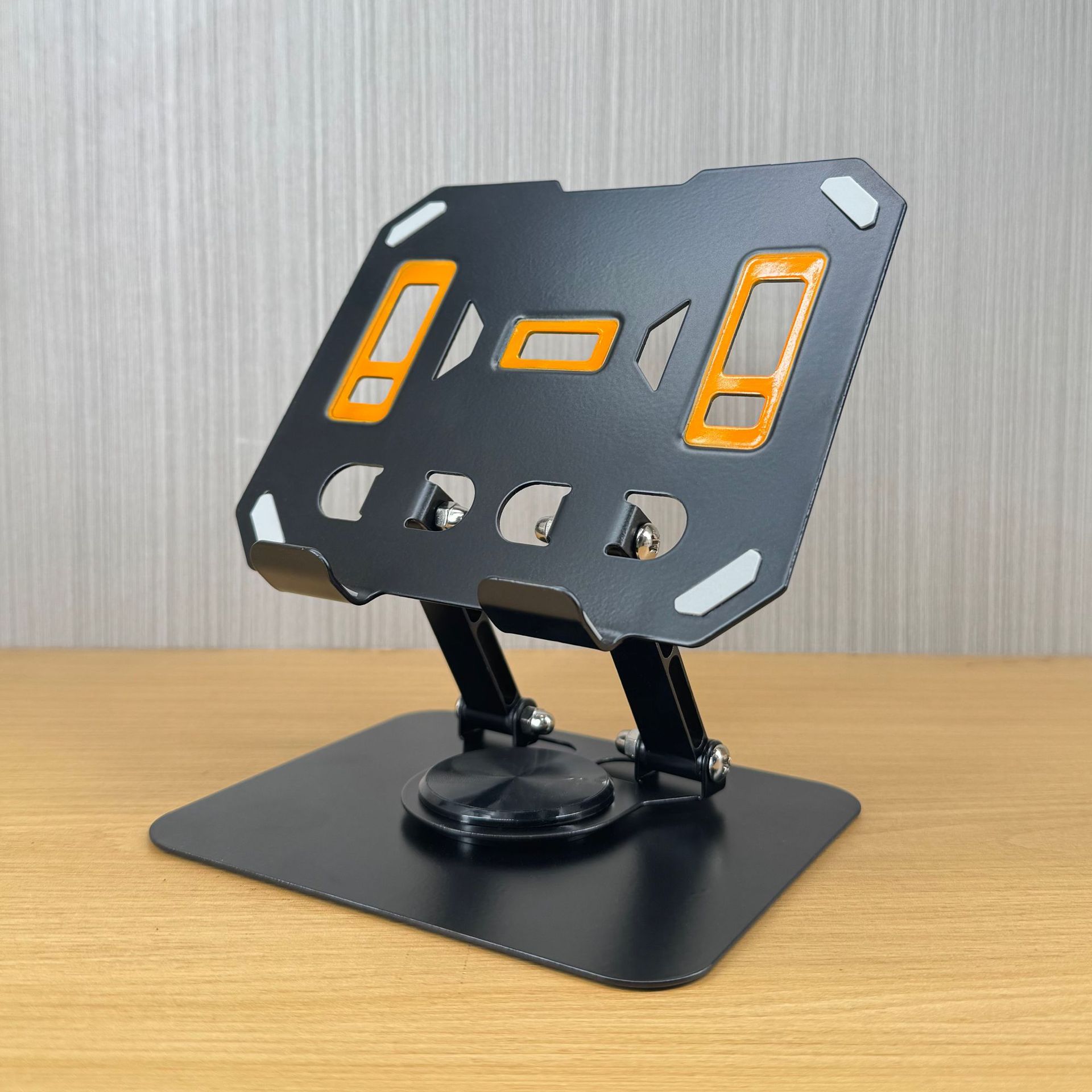 Popular carbon steel 360-degree rotating mobile phone holder desktop metal portable storage foldable lazy broadcast live streaming holder