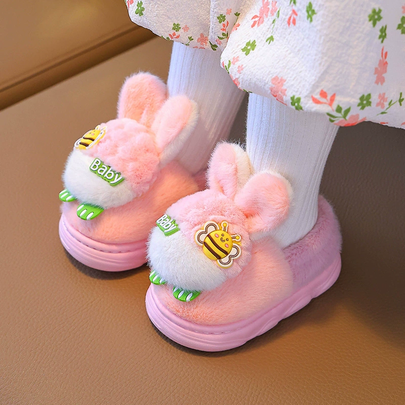 Детские хлопчатобумажные тапочки зимние мужские и женские детские толстые