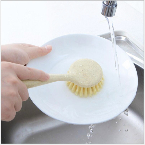 With handle, decontamination pot washing brush, dishwashing dish, non-stick oil, long handle pot brush, pot wiping kitchen cleaning brush
