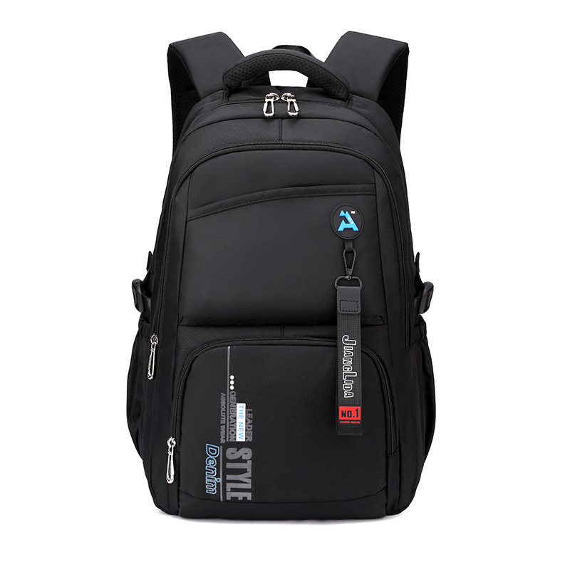 Pescado natural moda transfronteriza escuela primaria escuela secundaria mochila escolar niño niña color sólido gran capacidad reducción de carga mochila desmontable