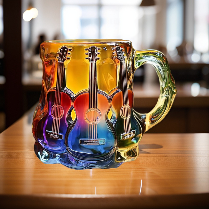国境を越えた新製品ペイントブックマグギターコーヒーカップ工芸品マグカップ絵画工芸品装飾品|undefined