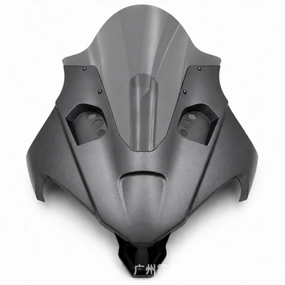 Motorcycle front windshield: face hood, CF450SR-S racing - matte-gray-gray