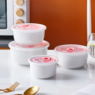 Sealed portable fresh-keeping bowl with lid household refrigerator fresh-keeping bowl student instant noodles bento box soup bowl rice bowl