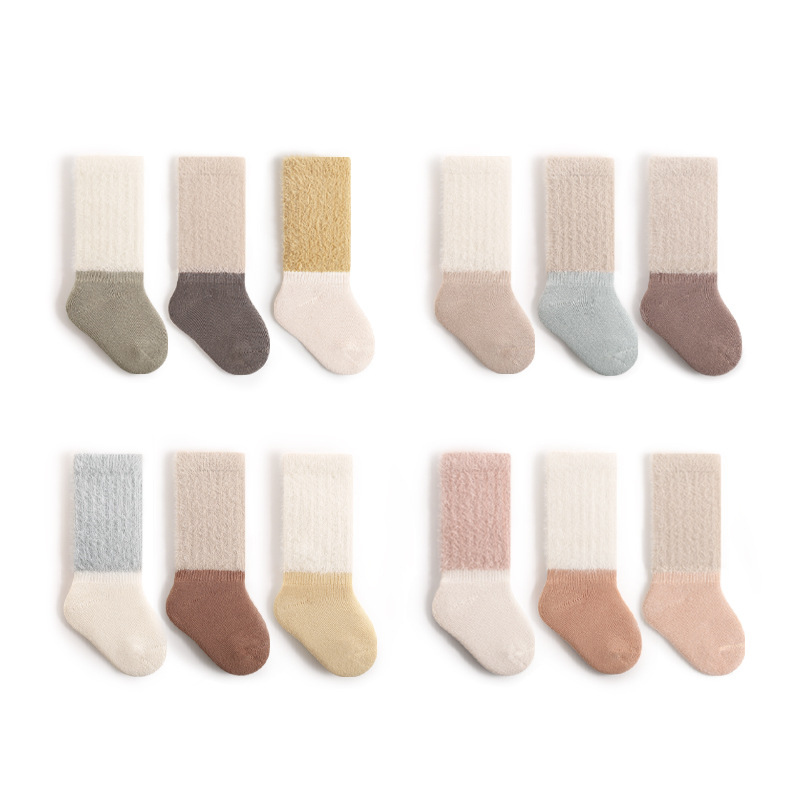 2024 invierno nuevo calcetines para bebés recién nacidos, calcetines para bebés recién nacidos, calcetines para niños y niñas