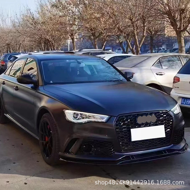 Suitable for Audi RS7 fog lamp grille frame RS7 bumper air outlet bright black trim board A6C7RS6 blackboard