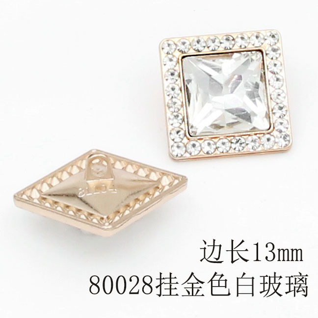 80028 매달린 황금색 흰색 유리 13mm