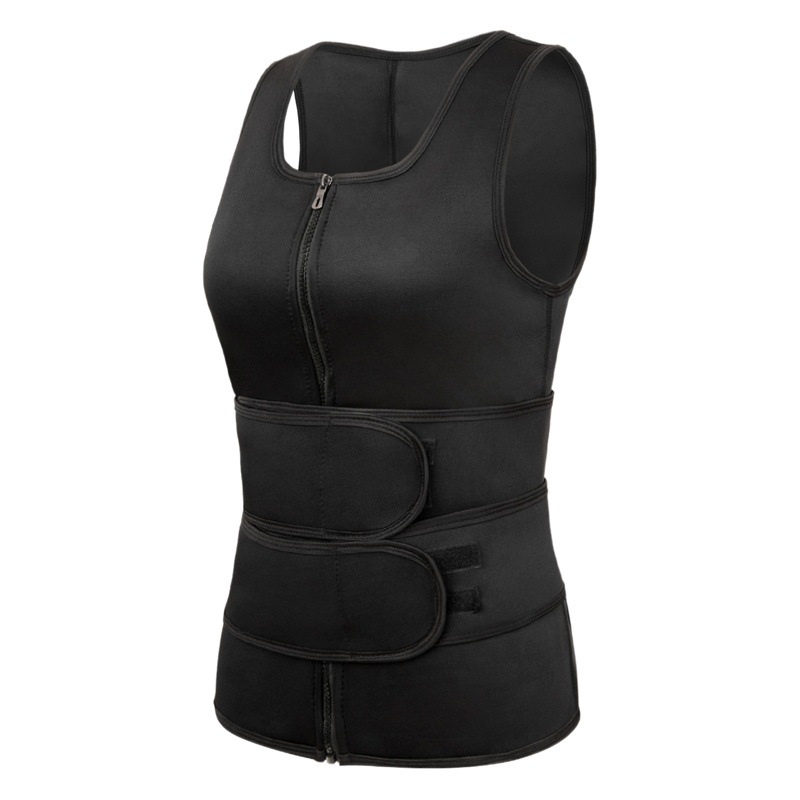 Body Shaping ropa Amazon europeo y americano más el tamaño del vientre de los hombres que se contraen la cintura que adelgaza la ropa de fitness deportes sudor chaleco vientre que contrae corsé