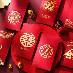 Mini red envelope new wedding words 2023 red envelope wedding door blocking supplies special small red envelope bag