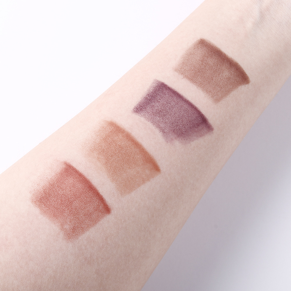 Matte lipstick, earth tone eyeshadow cream for autumn and winter, gradient blend lip liner lip combo undefined