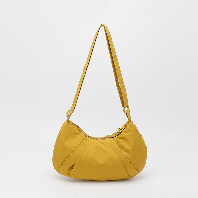 Bolso de mujer Waffle Nylon bolso de medio mes bolsa casual de moda versátil gran capacidad de hombro mochila bolso de bolsas image 12