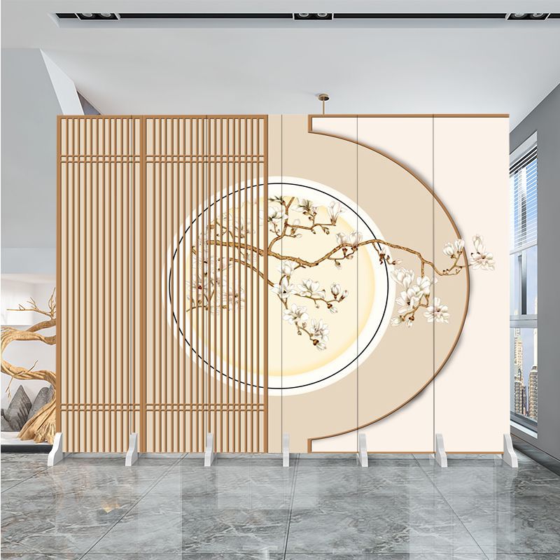 Screen Partition Living Room Entry New Home Office Beauty Salon New Chinese Style Mobile Light Luxury Partition Wall