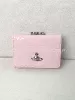 Pink Patent Leather Embossed Wallet
