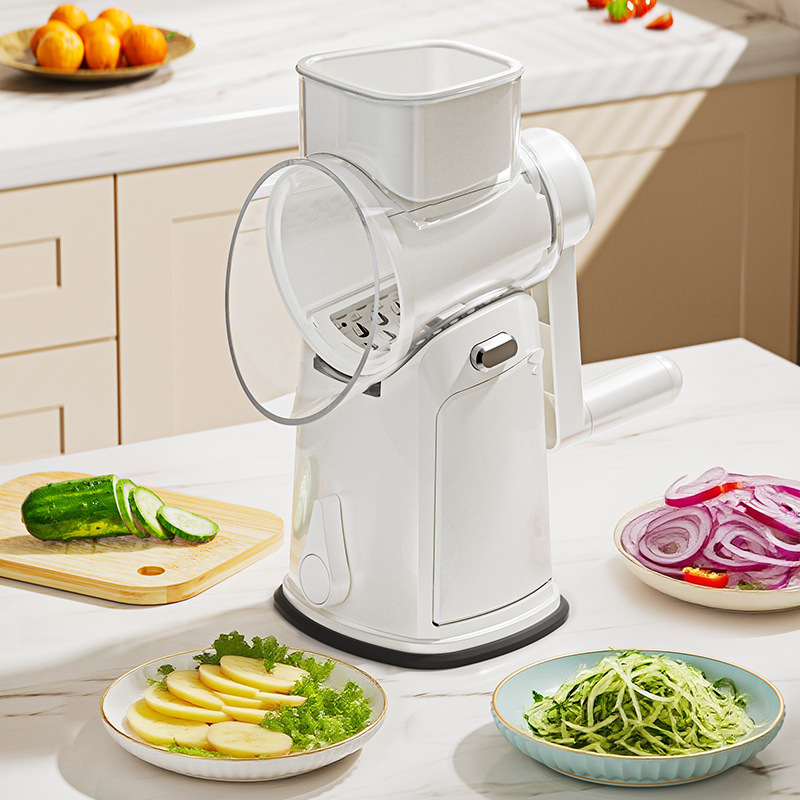 多機能野菜切断ツール、ハンドロッキングバレル、キッチンシュレッダー、スライサー、ジャガイモおろし器、細断、家庭用人気モデル|undefined