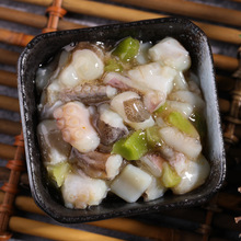 日料芥末章魚即食海螺片洋琪麻辣鮮蛤味付海螺肉新鮮冷凍八爪魚足