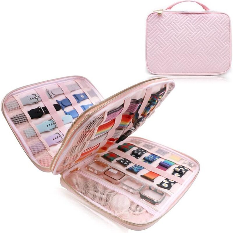 Amazon Velvet Watch Storage Bag Apple Watch Strap Data Cable Headphone Organizing Storage Bag Dropshipping