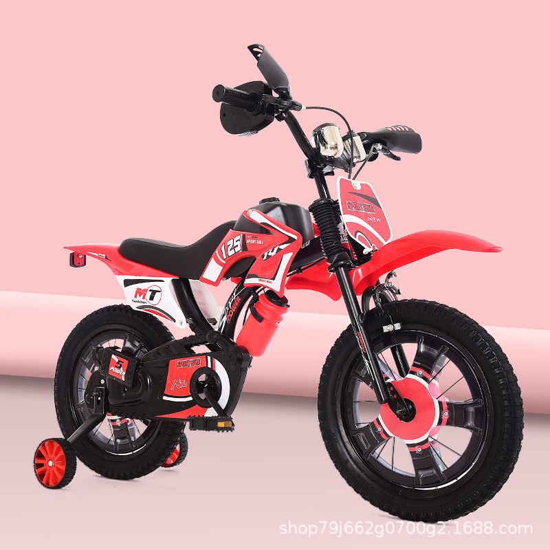 Bicicletas para niños de 2 - 5 años de edad, niños y niñas con ruedas auxiliares, bicicletas de juguete para niños