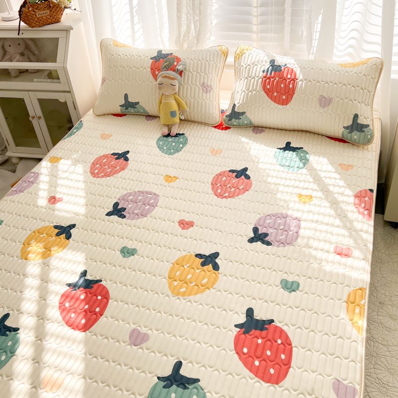 화려한 딸기 (라텍스 여름 매트)