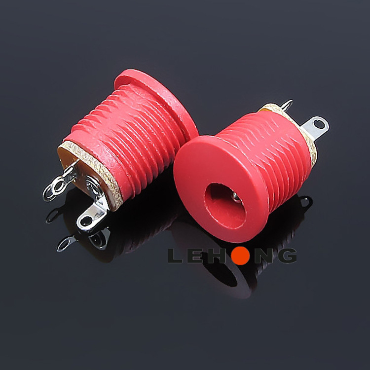 DC-5520-022红色/耐高温PBT环保/DC电源插座/直流DC插座