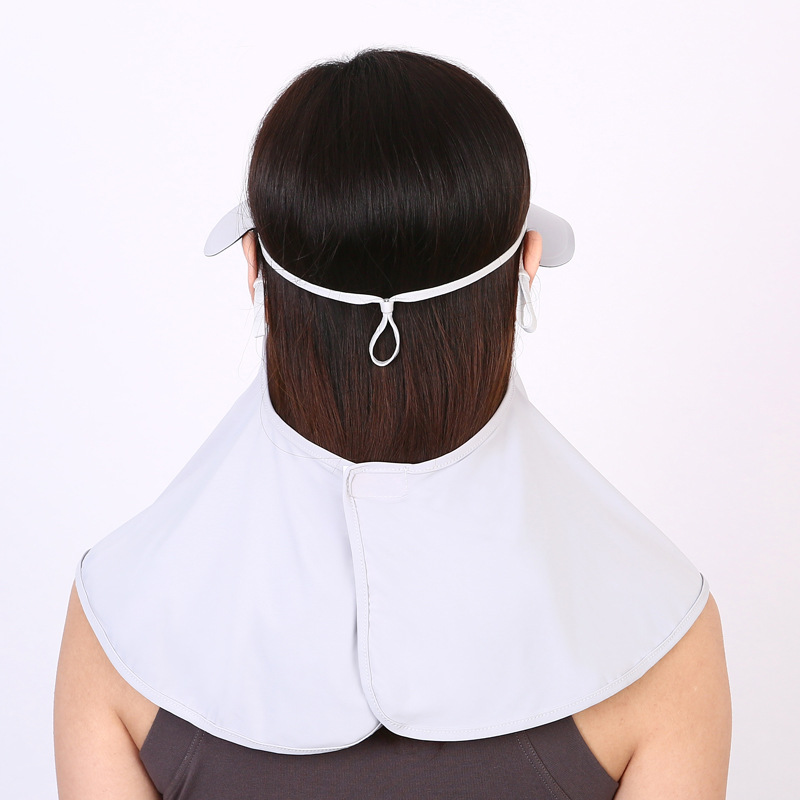 2024 verano nuevo sombrero máscara solar para mujeres conductor máscara anti-UV de cara larga cara de sombra de sol Gini