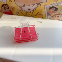 Adorable Handmade Diary Clip with Double-Sided Acrylic, Thick Transparent Clips for Girls, Plastic, Large Size, Colorful Clips