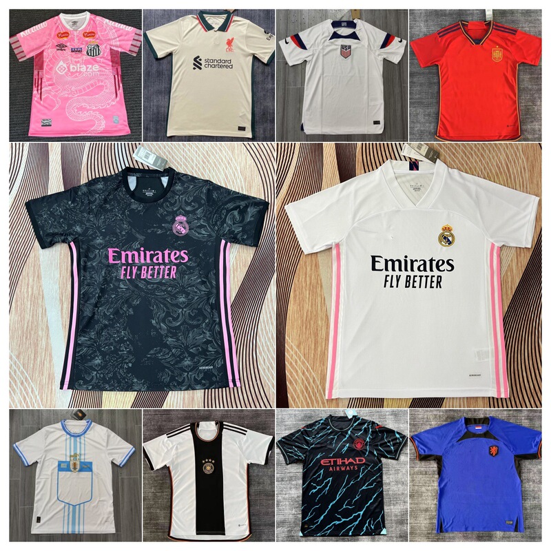 Old Style Short-Sleeved Jerseys Liverpool Spain Arsenal Real Madrid France Argentina Santos Thai Version Football Uniforms Old Style Short-Sleeved Jerseys Liverpool Spain Arsenal Real Madrid France Argentina Santos Thai Version Football Uniforms