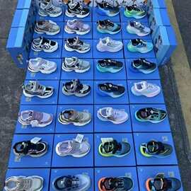 皮面男童鞋子品牌尾货中大童防水女童学生运动鞋透气球鞋透气轻便