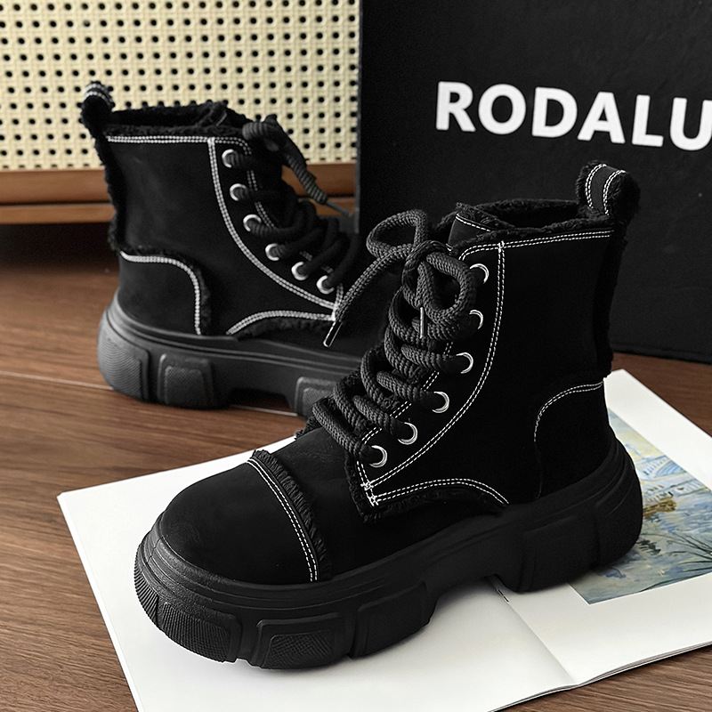 Men's Leather Motorcycle Boots And High Top Work Safety Shoes_voghion.com