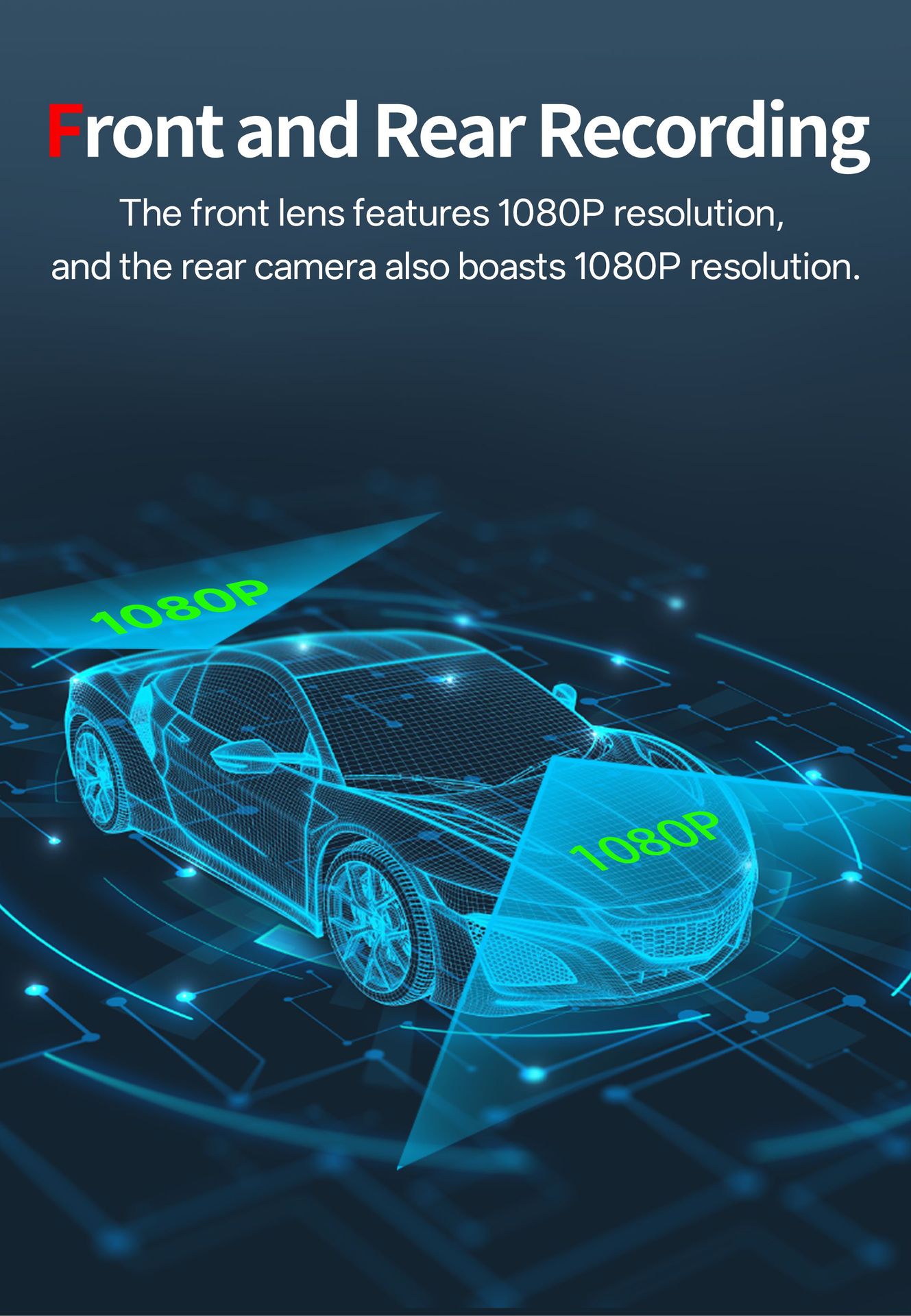 2026 New Model Dash Cam with Dual Front and Rear Recording, High-Definition 1080P Parking Monitoring Dash Cam, Direct from the Source Factory