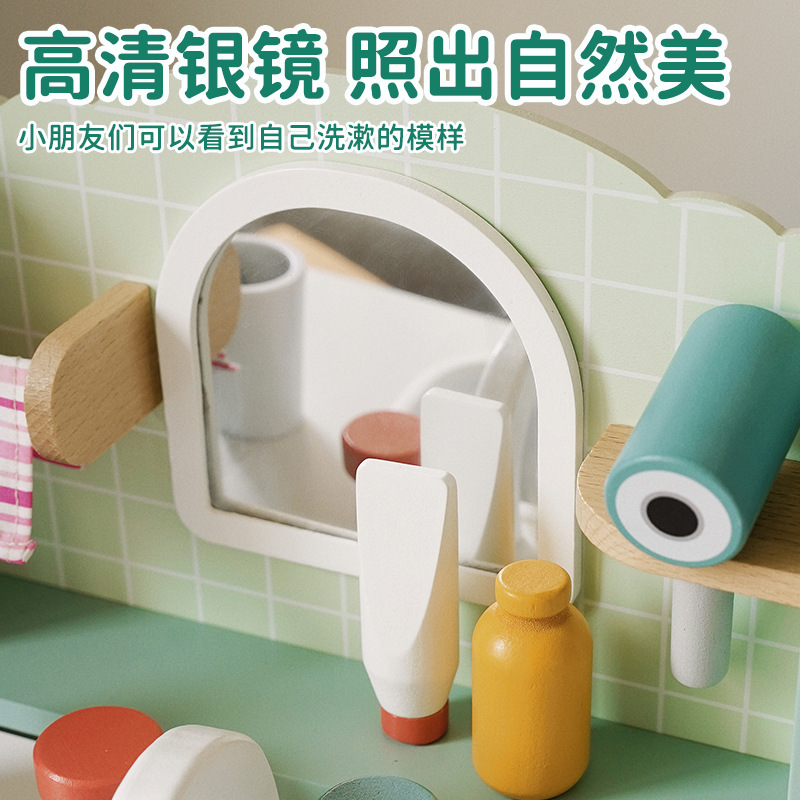 Habitación DE LOS NIÑOS simulación familiar interacción entre padres e hijos simulación tocador juguete niña tocador juego de madera casa traje