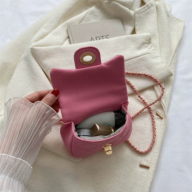 Soft children's bag, small shoulder bag, children's one-shoulder bag, decorations, Chanel style