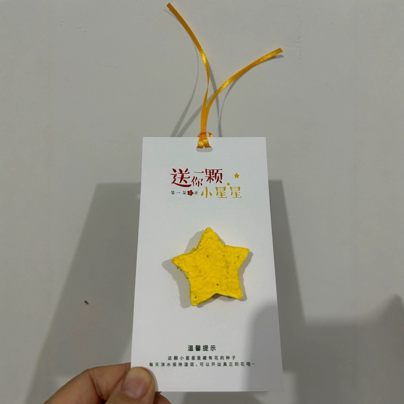 书签种子纸可发芽立体星星种子纸学生奖品手工创意种植套装礼品|undefined