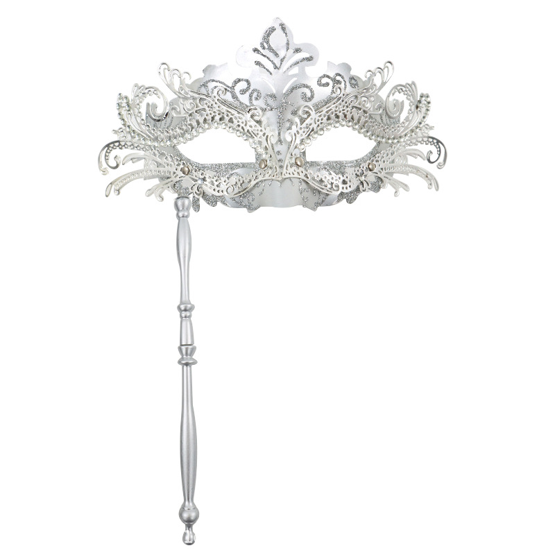 Ventas transfronterizas de metal con diamantes de cola de fiona desmontable varilla romana de mano máscara de mitad de cara juegos de cine y televisión props de interés