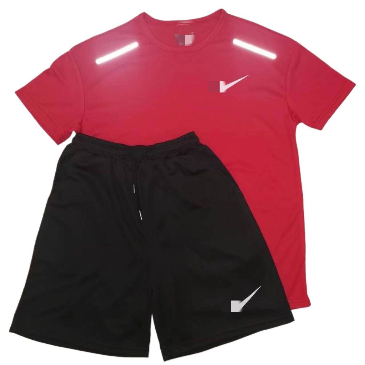 Camiseta americana Traje de entrenamiento para estudiantes deportivos Traje de carrera para hombres y mujeres de pista y campo de manga corta Ropa deportiva de baloncesto de fitness