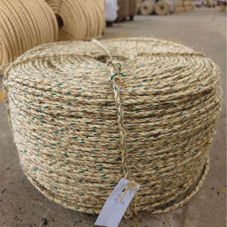 厂家直供剑麻绳7.5mm机场打包绳船舶缆绳大量供应原色白色可降解