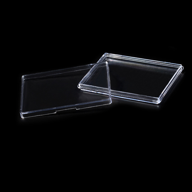 93*71*11MMU盘无线网卡水晶收纳透明盒 冰箱贴高透塑料展示盒