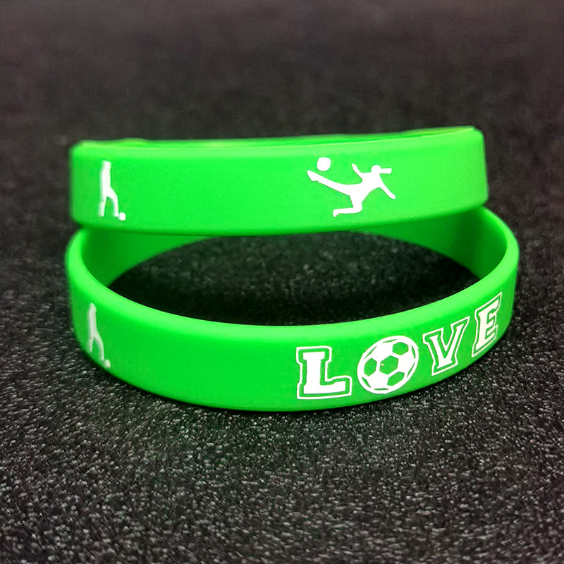 Cute Letter Football Silica Gel Unisex Bangle 1 Piece