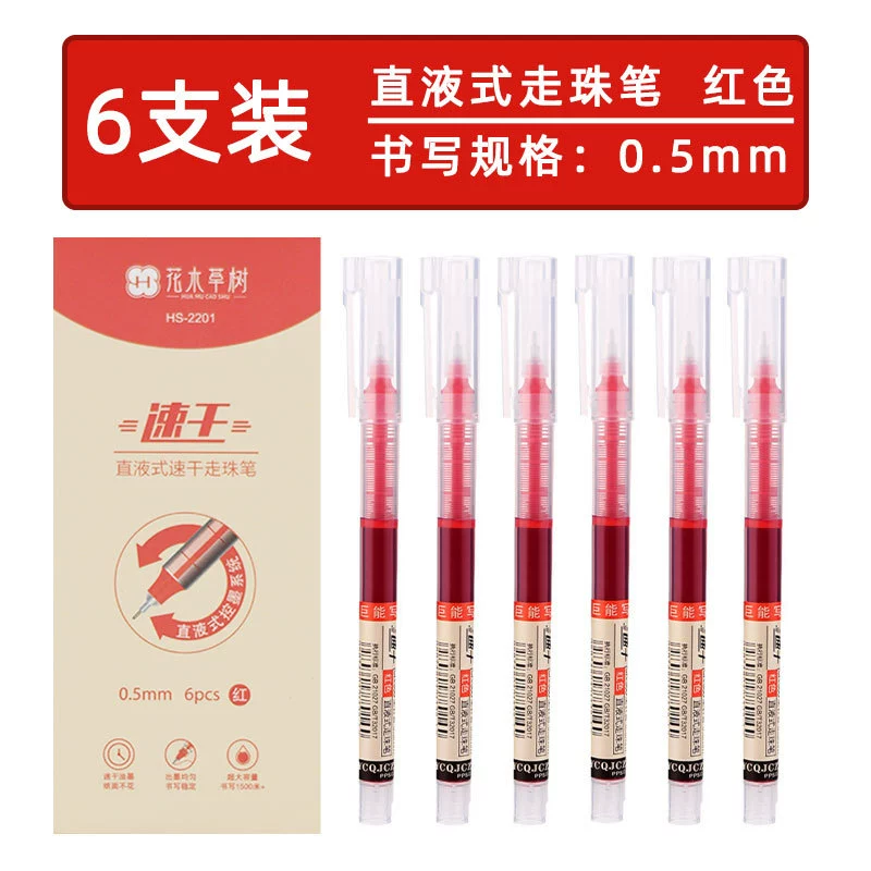 Rollerball plastic capacious quick dry rollerball pen for students